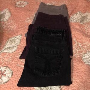 Lot of 3 jeans Calvin Klein, Loft size 6 or 28 waist